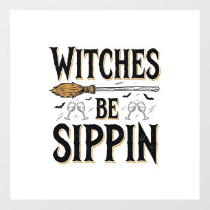 ヴィンテージ・ハロウィーン・ドリンクTシャツ「魔女は飲む」_1 ウィンドウサイン