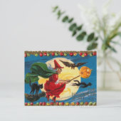 ヴィンテージ – ハロウィーン – ハロウィーンの精神 ポストカード (スタンド正面)