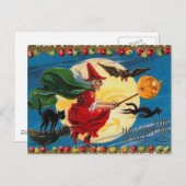 ヴィンテージ – ハロウィーン – ハロウィーンの精神 ポストカード (正面/裏面)