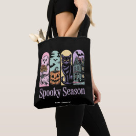 ヴィンテージ ハロウィーン ホラー スプーキー シーズン かわいい くせもの トートバッグ