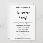 ヴィンテージ ハロウィーン、怖い邪悪なガーゴイルの悪魔 招待状 (裏面)