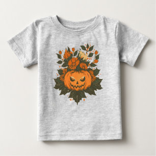 ヴィンテージ/ハロウィーン/秋/カボチャ ベビーTシャツ