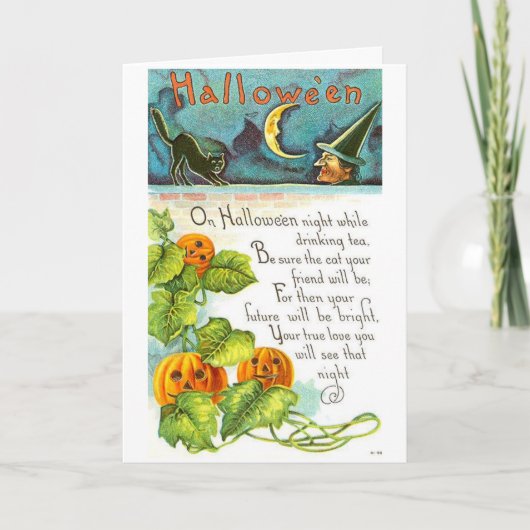 ヴィンテージ・ハロウ読ィンのお茶葉の カード (正面)