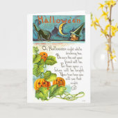 ヴィンテージ・ハロウ読ィンのお茶葉の カード (黄色い花)