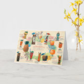 ヴィンテージ-ハワイアンカクテル、 カード (黄色い花)