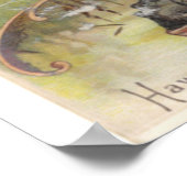 ヴィンテージ「ハワイ」アルバックルブロスコーヒー ポスター (角)