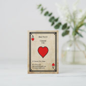 ヴィンテージ ハートのエース 名刺 (スタンド正面)