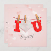 ヴィンテージ ハートマークと手書き文字コールigraphy  シーズンカード (正面/裏面)