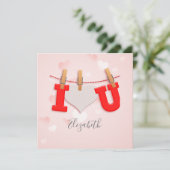 ヴィンテージ ハートマークと手書き文字コールigraphy  シーズンカード (スタンド正面)