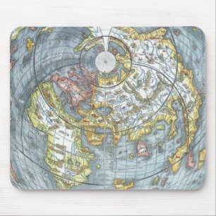 ヴィンテージ ハート型 世界地図 ピーター・アピアヌス マウスパッド