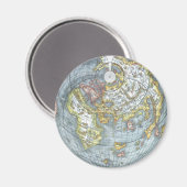 ヴィンテージ ハート型 世界地図 ピーター・アピアヌス マグネット (正面/裏面)