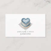 ヴィンテージ ハート ケーキ アーティザン ケーキ ベーカリー 名刺 (正面)