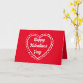 ヴィンテージ ハート ハッピー バレンタイン デザイン カード (黄色い花)