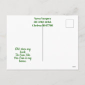 ヴィンテージ ハープ セイントパトリックデー シャムロック ケルト  シーズンポストカード (裏面)