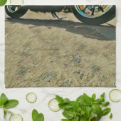 ヴィンテージ・バイク好きの誕生日プレゼント キッチンタオル (折り畳み)