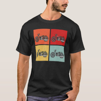 ヴィンテージ バイク オートバイ ライダー モーターサイクル Tシャツ