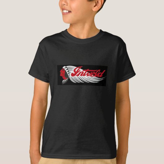ヴィンテージ バイク ロゴ ブラック Tシャツ (正面)
