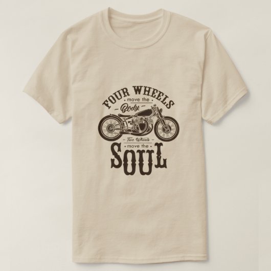 ヴィンテージ バイク 引用Tシャツ Tシャツ (デザイン正面)