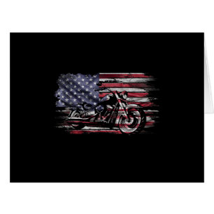ヴィンテージ バイク USA フラグ レトロ バイカー, モーターサイクル