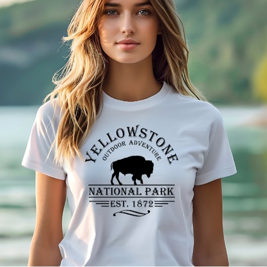 ヴィンテージ バイソン イエローストーン国立公園 Tシャツ
