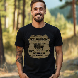 ヴィンテージ バイソン イエローストーン国立公園 Tシャツ