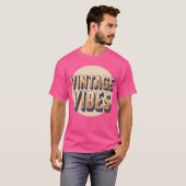 ヴィンテージ・バイブス・レトロ70s美学ギフト tシャツ (正面フル)