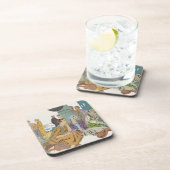 ヴィンテージ・バケーション、旅客船のデッキで楽しむ人々 コースター (右側)