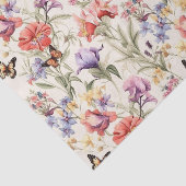 ヴィンテージ バタフライ ガーデン フラワーズ デコパージュ 薄葉紙 (詳細)