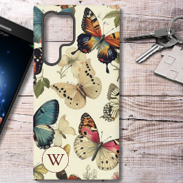 ヴィンテージ・バタフライ モノグラム  SAMSUNG GALAXY S22 ULTRAケース