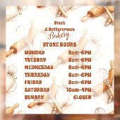 ヴィンテージ バタークリーム ベーカリー ブランディング ウィンドウサイン (シート2)