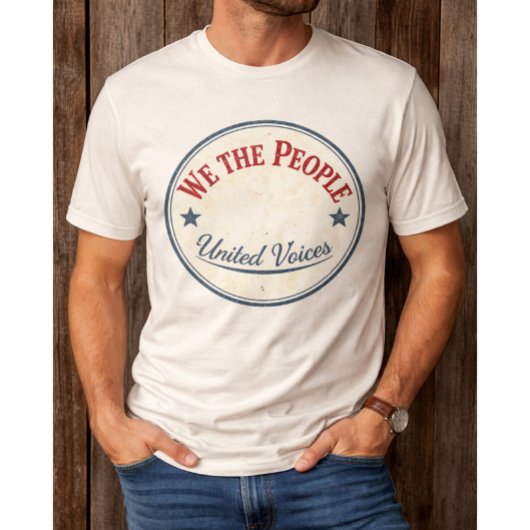 ヴィンテージ・バッチ「我々は人々だ」 Tシャツ
