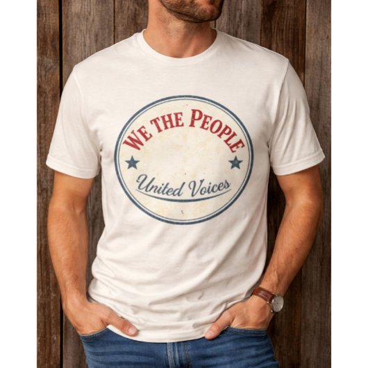 ヴィンテージ・バッチ「我々は人々だ」 Tシャツ