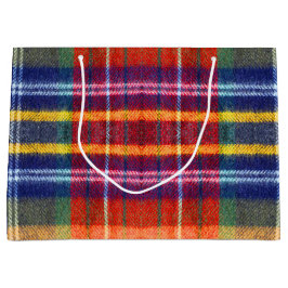 ヴィンテージ バッファロープレイド ラージペーパーバッグ