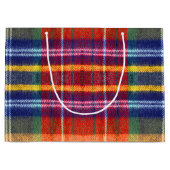 ヴィンテージ バッファロープレイド ラージペーパーバッグ (正面)