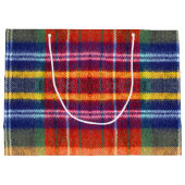 ヴィンテージ バッファロープレイド ラージペーパーバッグ (裏面)