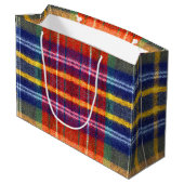 ヴィンテージ バッファロープレイド ラージペーパーバッグ (裏面アングル)