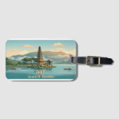 ヴィンテージ バリ ウルン ダヌ ベラタン湖神社 旅行 ラゲッジタグ (正面横)