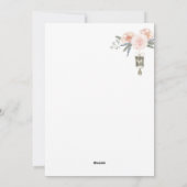 ヴィンテージ バレンタインのキューピッド エンジェル シーズンカード (裏面)