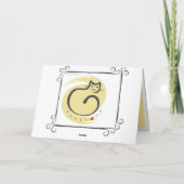 ヴィンテージ-バレンタインのモチーフ シーズンカード (裏面)