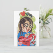 ヴィンテージ バレンタインデーのオタクガール シーズンカード (スタンド正面)