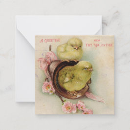 ヴィンテージ バレンタインデーのカード ノートカード