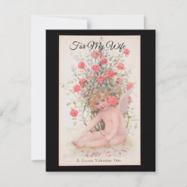 ヴィンテージ「バレンタインデーの喜び」天使カスタム シーズンカード