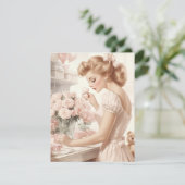 ヴィンテージ バレンタインデー カード - 永恒の愛  (スタンド正面)