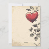 ヴィンテージ バレンタインデー シーズンカード (裏面)