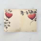 ヴィンテージ バレンタインデー シーズンカード (内部)