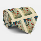 ヴィンテージ バレンタインデー、ハート型磁石を持つキューピッド ネクタイ (ロール)