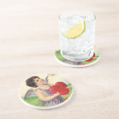 ヴィンテージ バレンタインデー, ビクトリアンエンジェル with ハート コースター (側面)