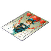 ヴィンテージ バレンタインデー, ビクトリア時代のハートの少年 ノートブック (左側)