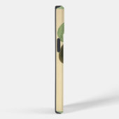 ヴィンテージ バレンタインデー、レディー レッド ローズ バタフライ Case-Mate iPhoneケース (裏面 / 右)