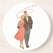 ヴィンテージ バレンタインデー, ロマンチックな浮遊ハート コースター (正面)